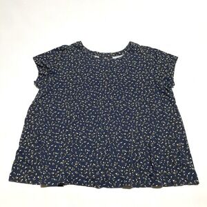 Ellos Floral Top Short Cap‎ Sleeve Women's Large 18/20